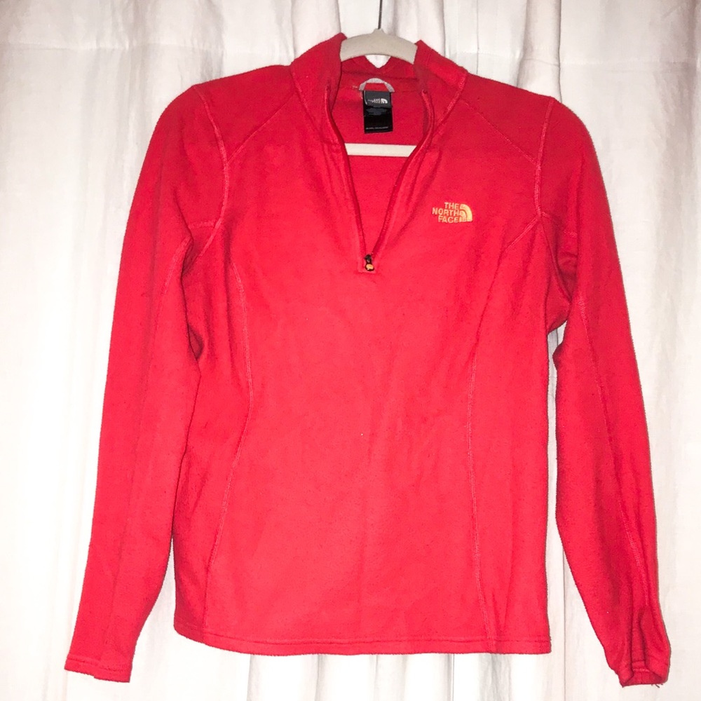 The North Face coral fleece pullover SZ Med